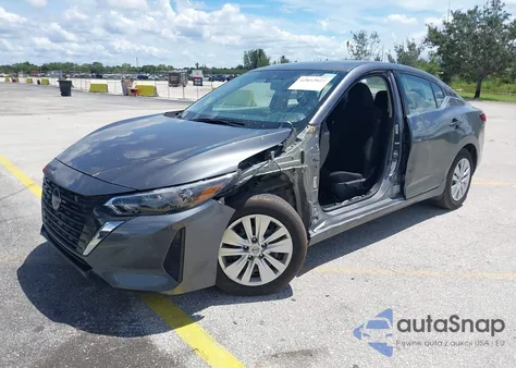 2025 Nissan Sentra S из США, поврежденный, VIN 3N1AB8BV1SY228929